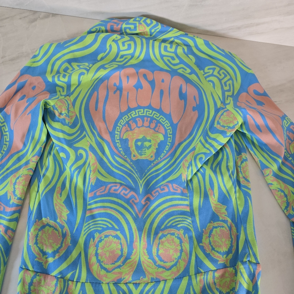 Versace Colorful Long Sleeve Bodysuit - Picture 9 of 13